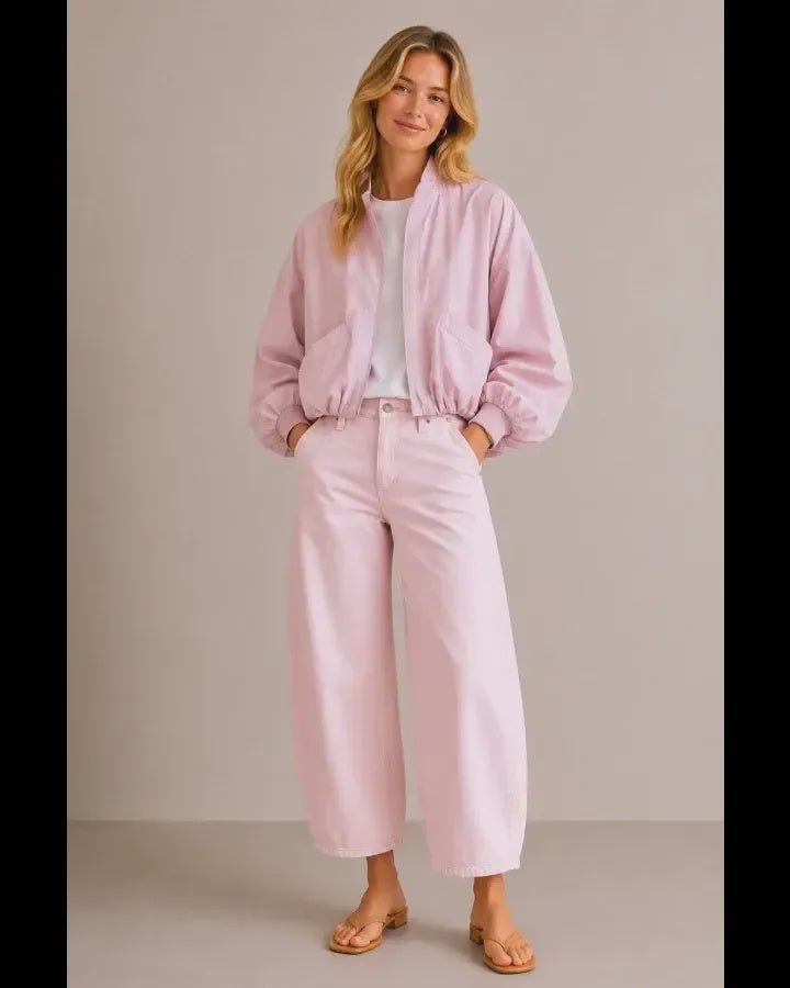 Foxwood Lune Bomber Jacket - Pink