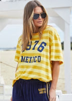 Hammill & Co Stripe Retro Tee - Yellow