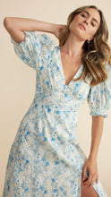 Load image into Gallery viewer, MinkPink Zephyr  Broderie Back Detail Dress Blue
