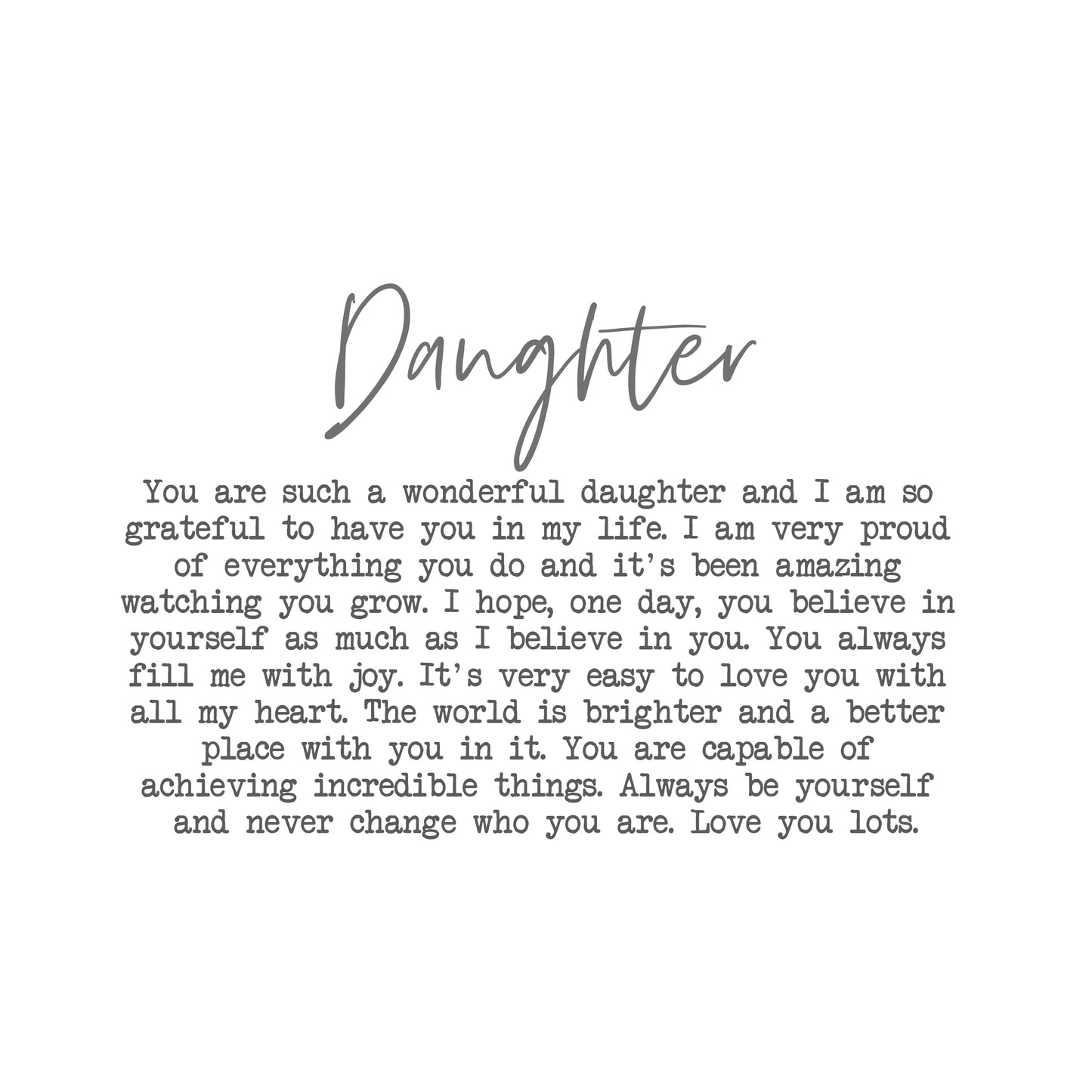 Carolina Moments Stoneware Mug - Daughter
