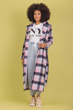 Load image into Gallery viewer, Charlo Marco Coat Navy Check
