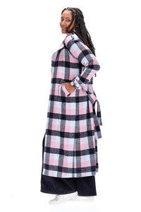 Charlo Marco Coat Navy Check