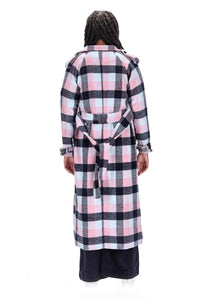 Charlo Marco Coat Navy Check