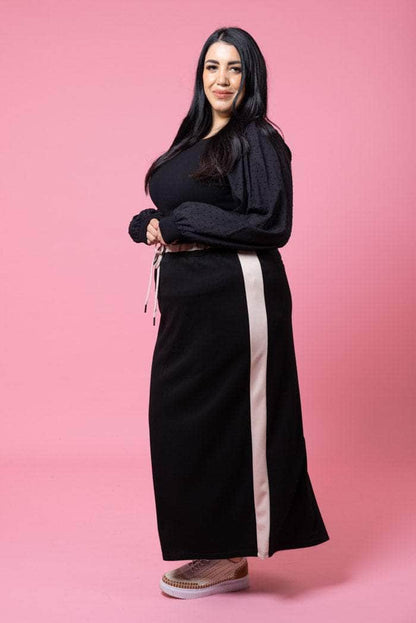 Charlo Mattie Sweater Skirt - Black