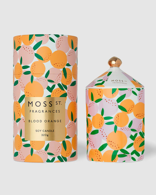 Moss St. Ceramic Candle Blood Orange 320g