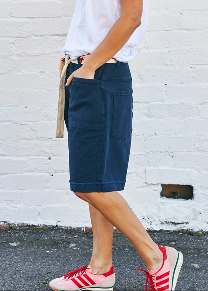 Hammill & Co Weekend Stretch Short - Navy