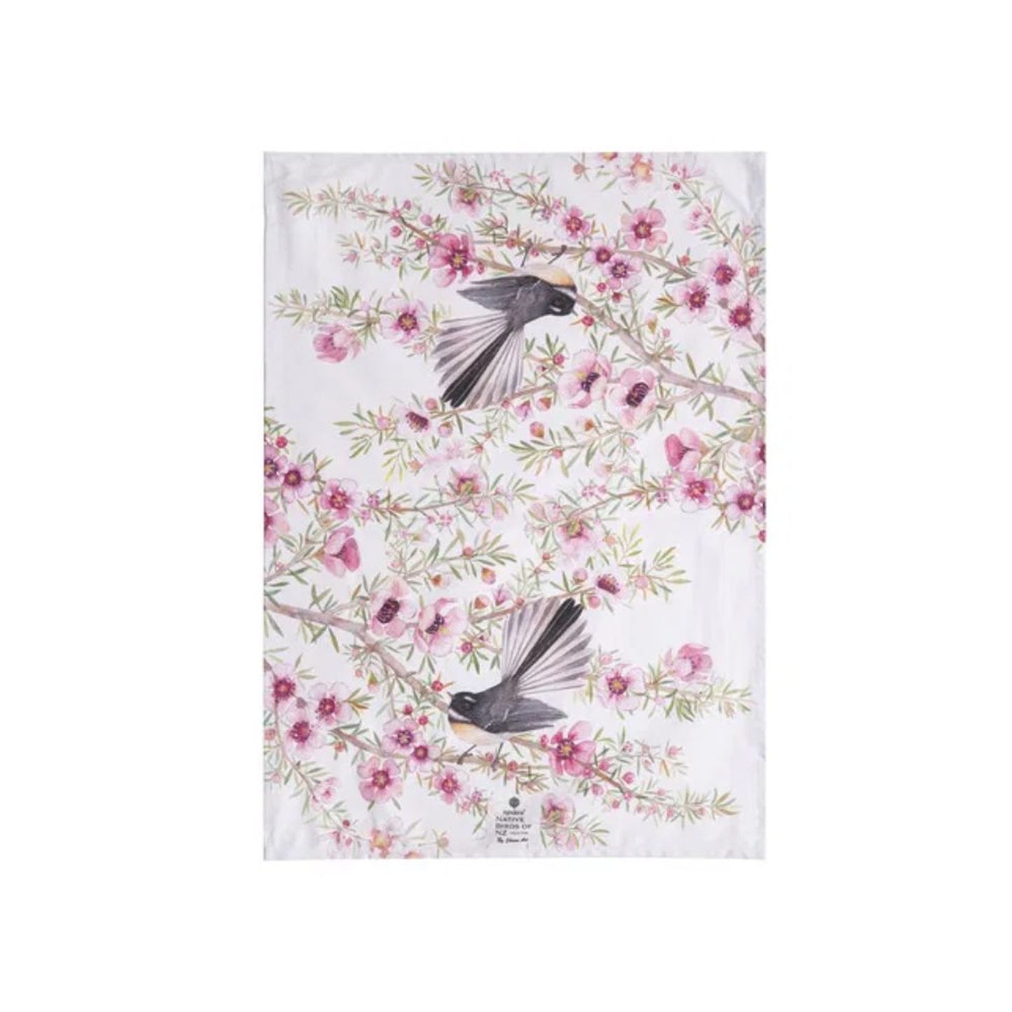 Ashdene Kitchen Towel - Birds of NZ  Fantail