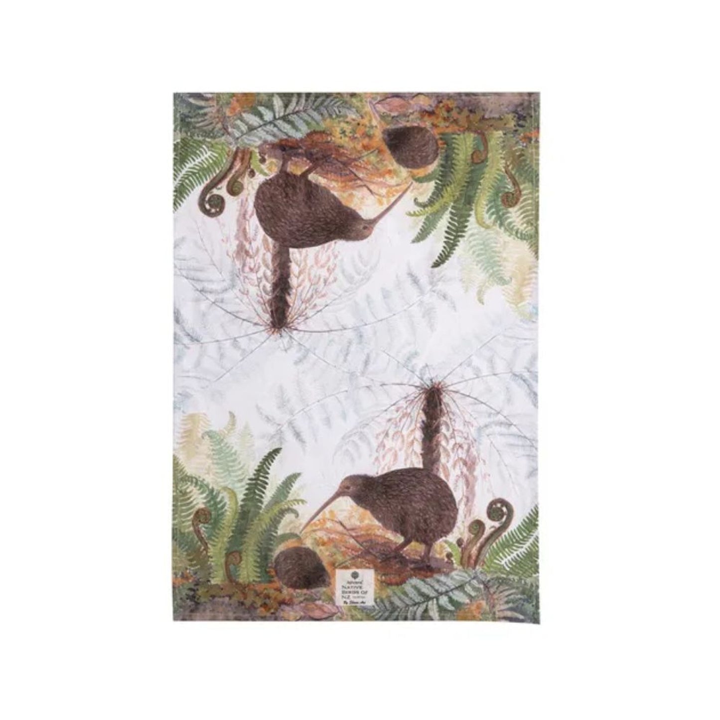 Ashdene Kitchen Towel - Native Birds of NZ  Kiwi