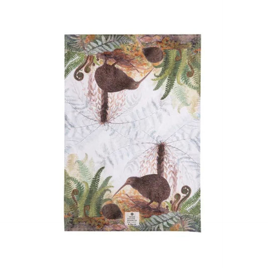 Ashdene Kitchen Towel - Native Birds of NZ  Kiwi