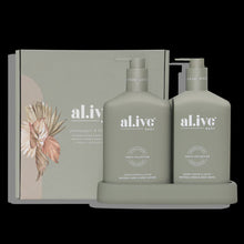 Load image into Gallery viewer, al.ive Body Lotion &amp; Wash Duo - Green Pepper &amp; Lotus
