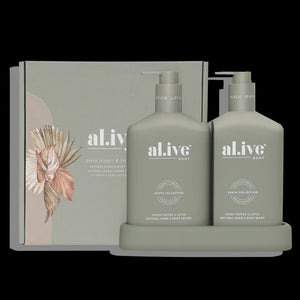 al.ive Body Lotion & Wash Duo - Green Pepper & Lotus