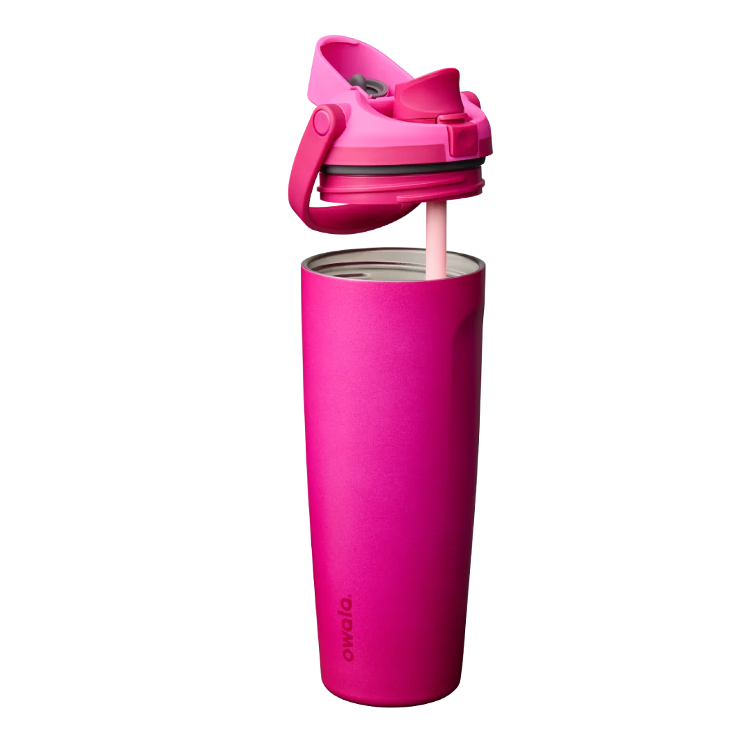 Owala Freesip Sway Drink Bottle - Red My Lips 890ml