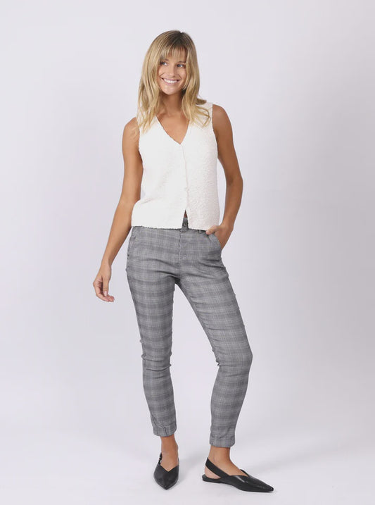Monaco Jeans Wesley Stretch Jogger - Grey Check