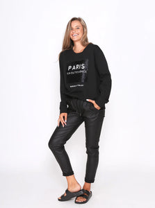 Monaco Jeans Riley Wax Jogger - Black