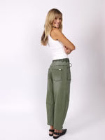 Monaco Leo Barrel Jean - Khaki