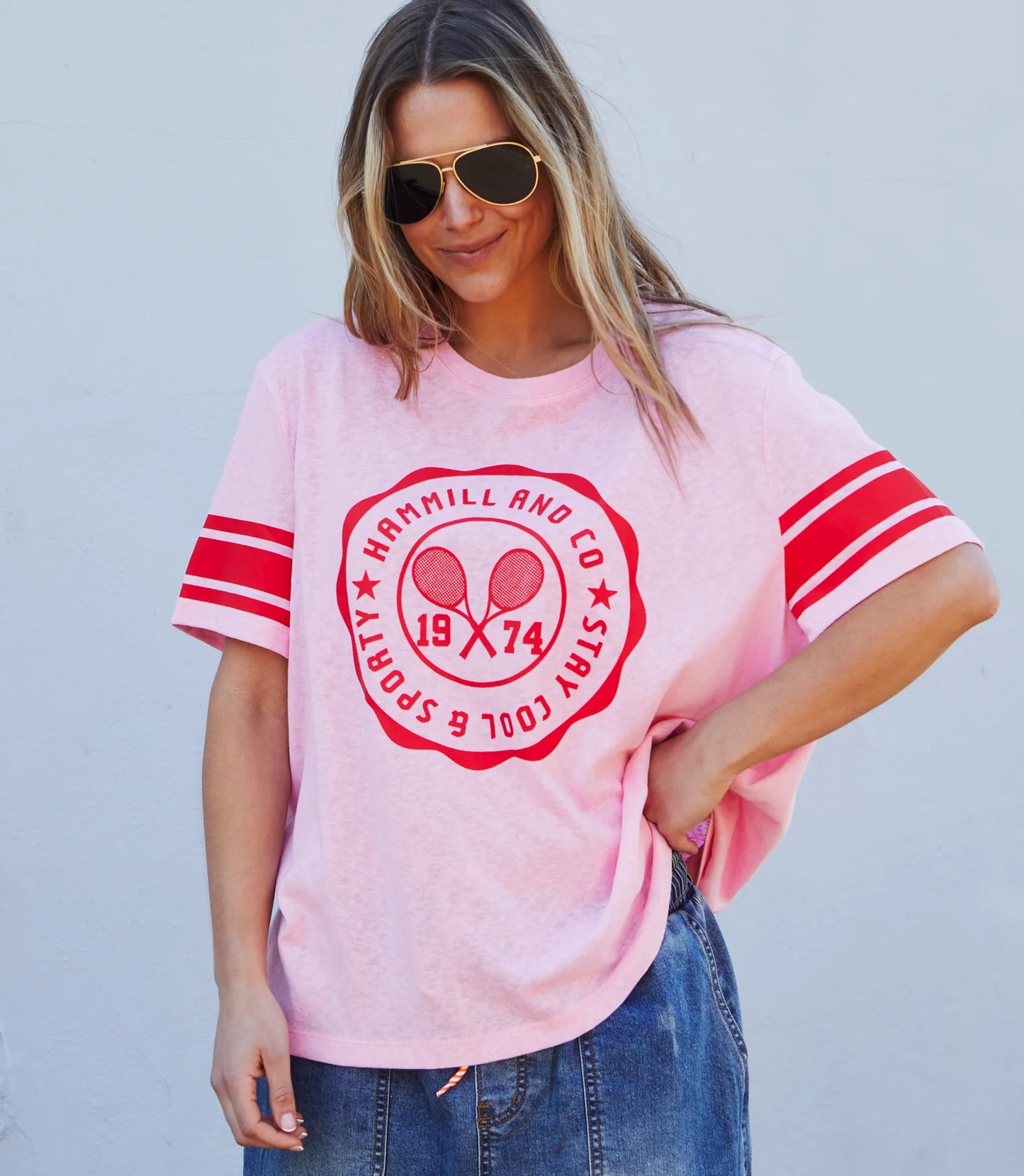 Hammill & Co Tennis Tee - Pink