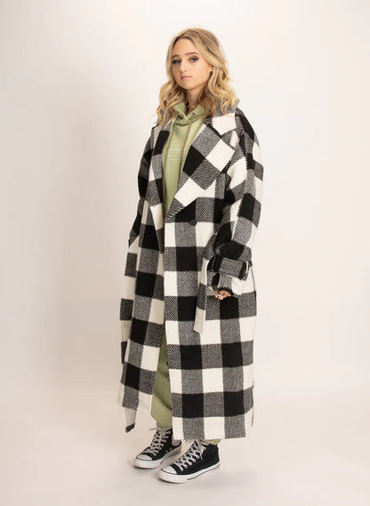 Federation Prize Coat Black Check
