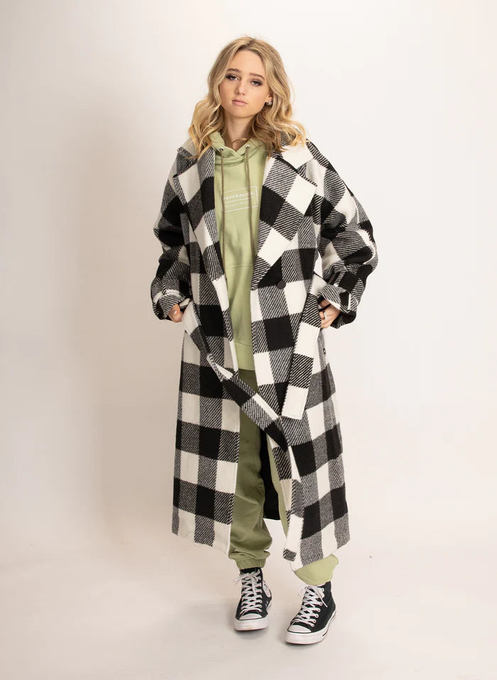 Federation Prize Coat Black Check