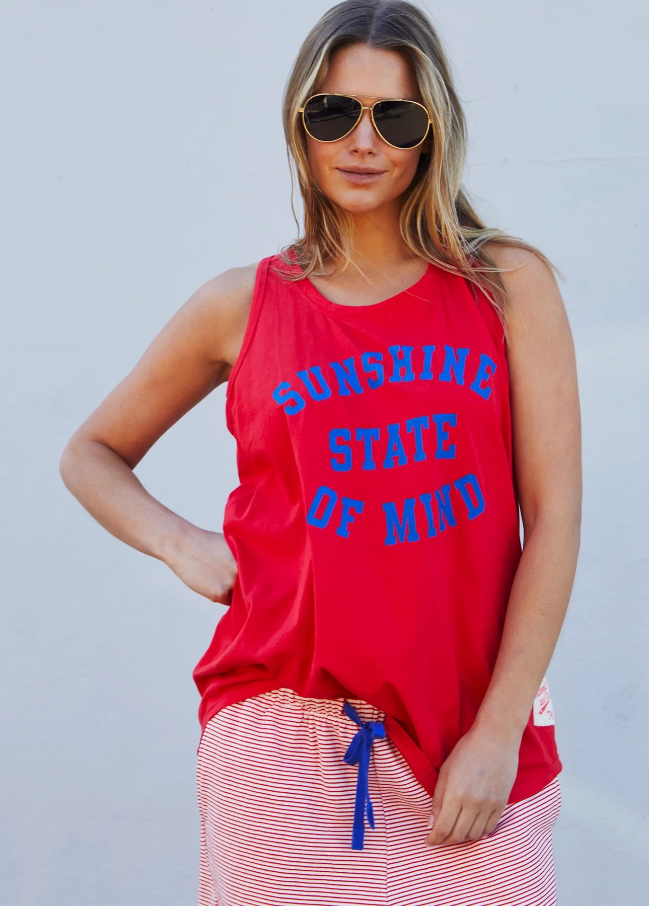 Hammill & Co Sunshine Riviera Tank - Red