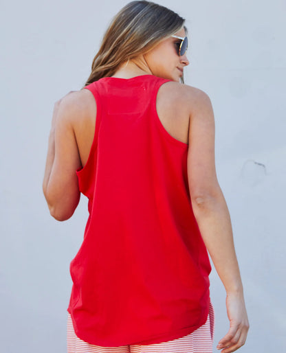 Hammill & Co Sunshine Riviera Tank - Red