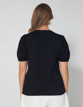 Load image into Gallery viewer, Stella + Gemma Amalfi Top Black
