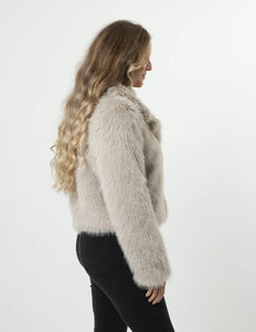 Stella + Gemma Fur Baby Jacket Champagne