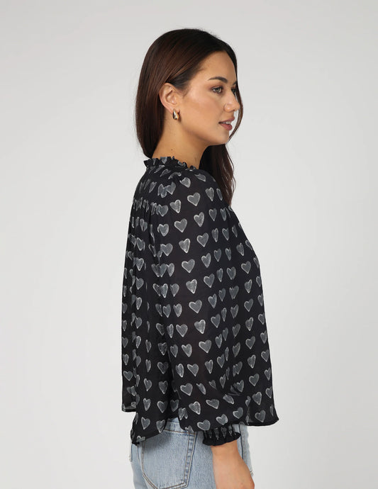 Stella + Gemma Matilda Blouse - Dark Heart