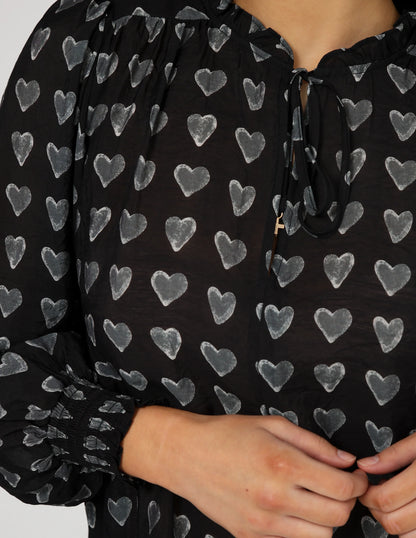 Stella + Gemma Matilda Blouse - Dark Heart