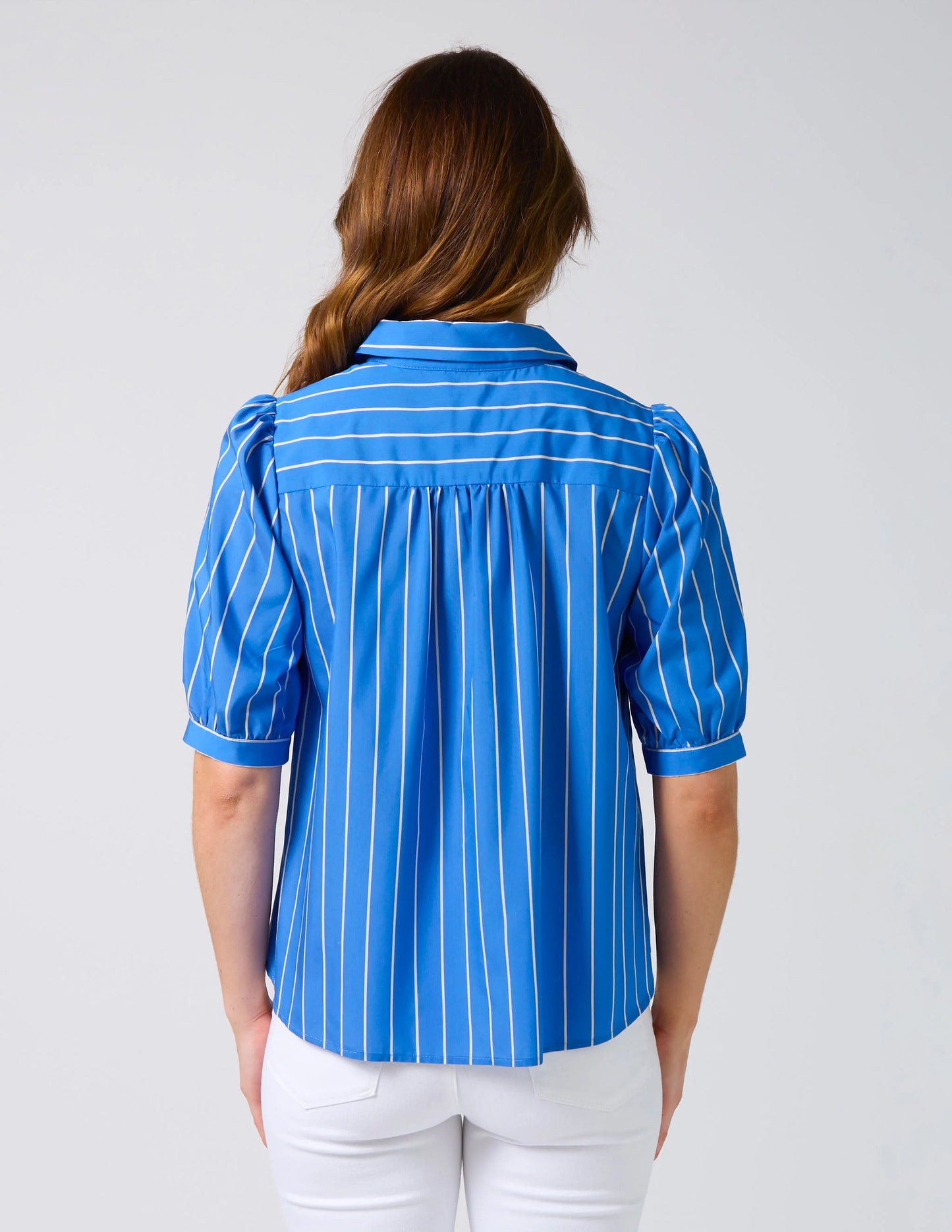 Stella + Gemma Asha Blouse - Cobalt Stripe