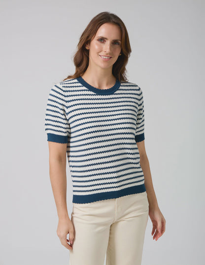 Stella + Gemma Charly Top - Navy Stripe