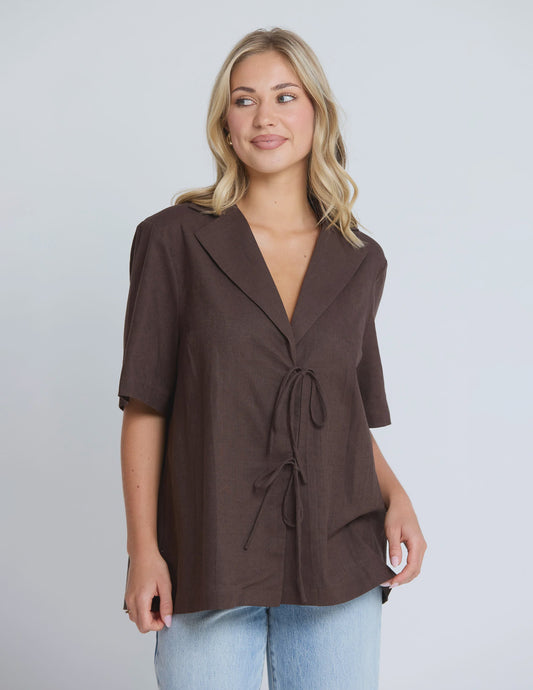 Stella + Gemma Solene Shirt - Chocolate
