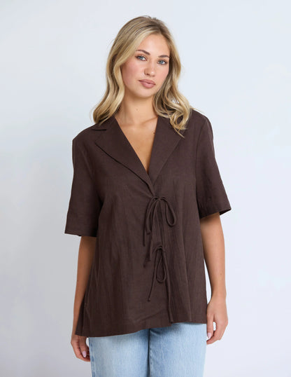 Stella + Gemma Solene Shirt - Chocolate