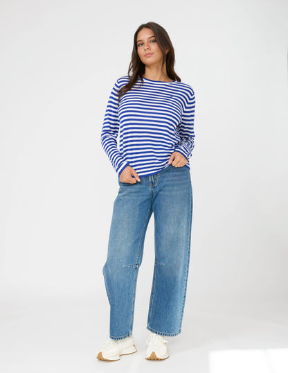 Stella + Gemma Mondo Knit - Cobalt Stripe