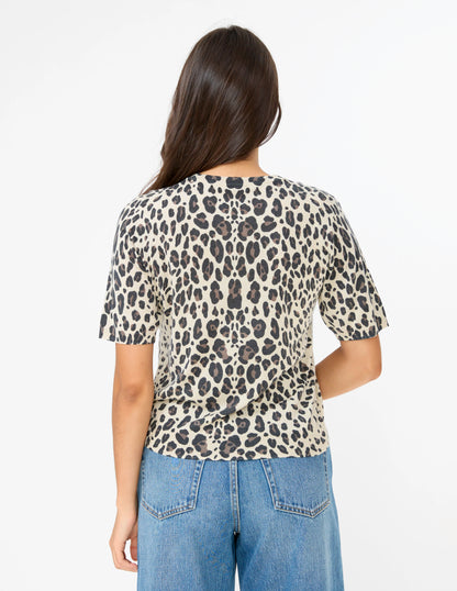 Stella + Gemma Grace Knit Top  - Leopard