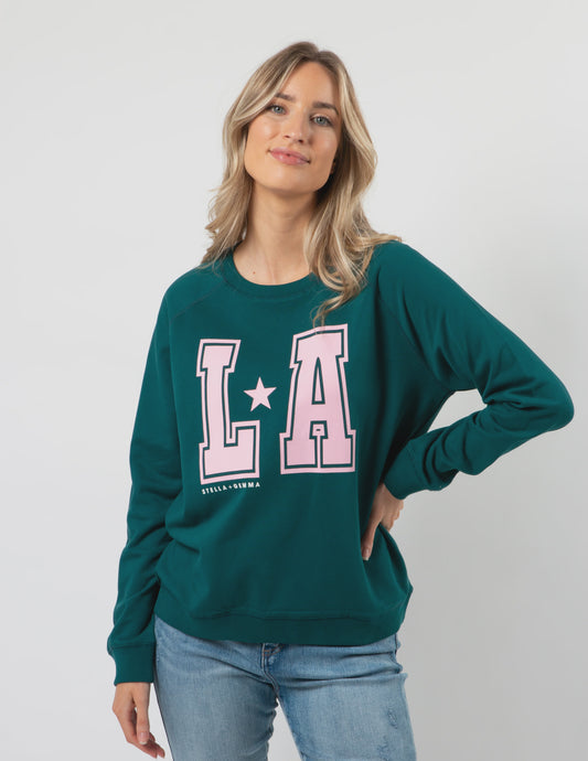 Stella + Gemma Classic Sweater - Forest LA