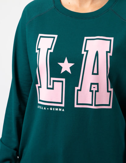 Stella + Gemma Classic Sweater - Forest LA