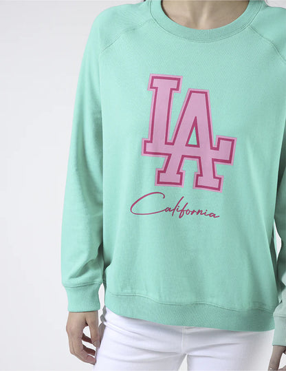 Stella + Gemma Classic Sweater Mint LA California