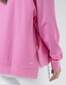 Stella + Gemma Sunday Sweater College Harvard - Bright Pink