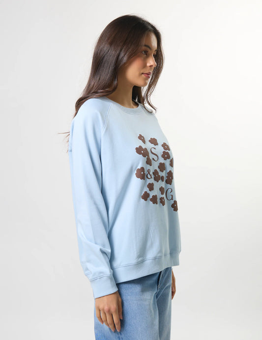 Stella + Gemma Classic Sweat - Ice Choco Blooms