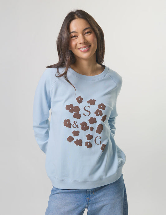 Stella + Gemma Classic Sweat - Ice Choco Blooms