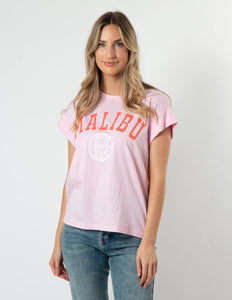 Stella + Gemma Cuff Sleeve T-Shirt Candy - Malibu