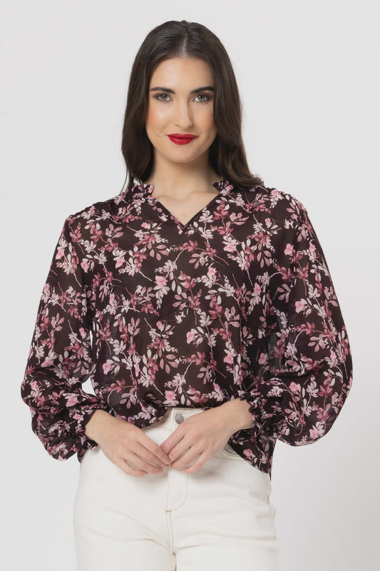 Seeking Lola Gifted Top - Rosewood