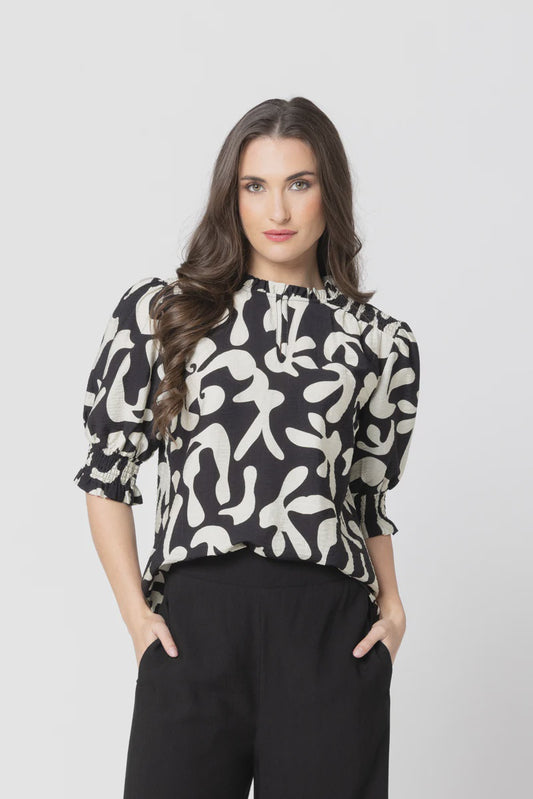 Seeking lola Gifted Top - Bold Ink