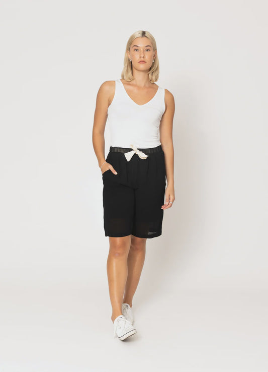 Two by Two Ford Viscose Shorts - Black