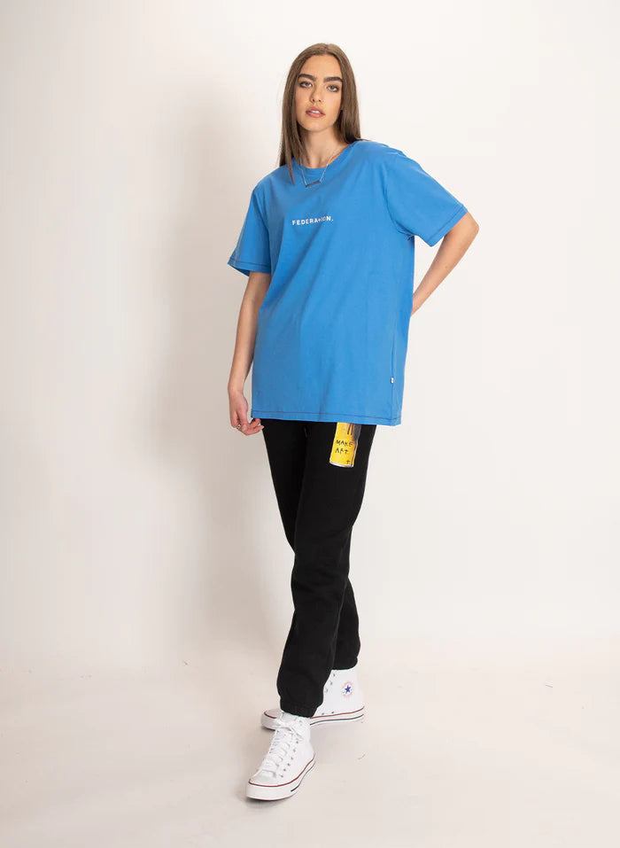 Federation Staple Tee Typo Marine