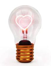 Load image into Gallery viewer, Stellar Haus Lightbulb Lamp USB Recharge - Pink Heart
