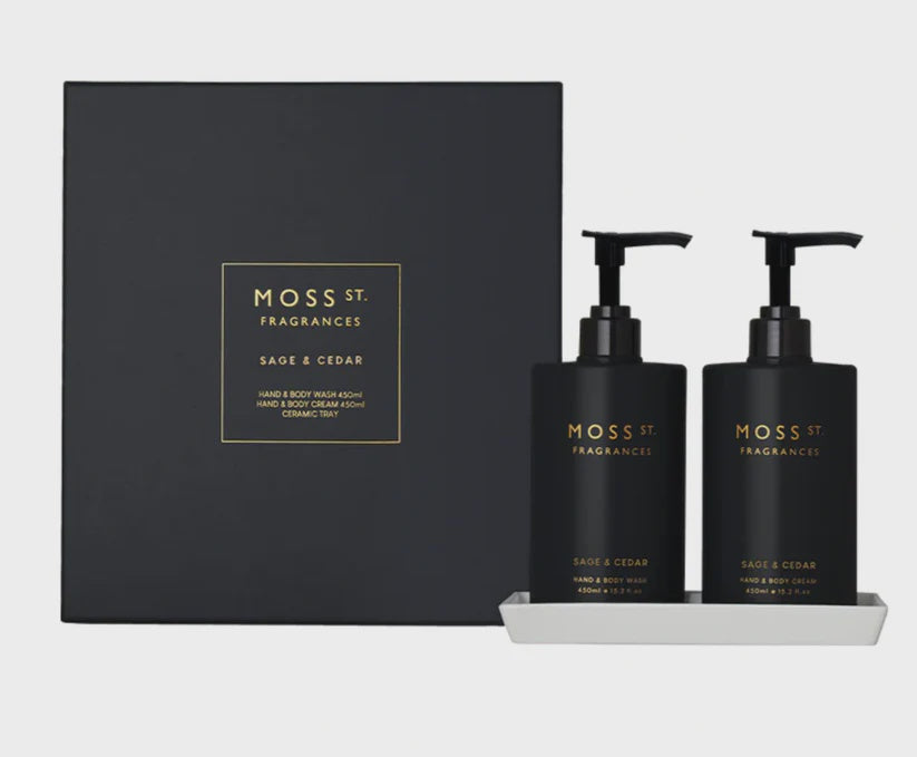 Moss St. Hand & Body Wash & Cream - Sage & Cedar