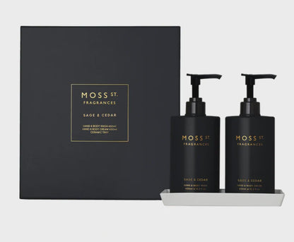 Moss St. Hand & Body Wash & Cream - Sage & Cedar