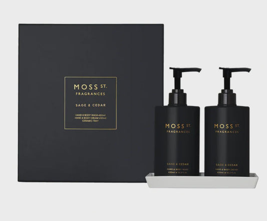 Moss St. Hand & Body Wash & Cream - Sage & Cedar