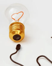 Load image into Gallery viewer, Stellar Haus Lightbulb Lamp USB Recharge - Pink Heart
